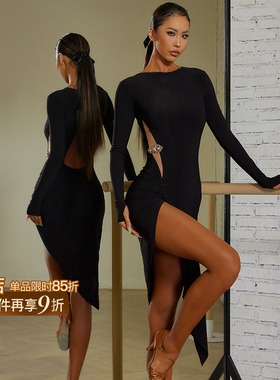 ZYM【方舟遗落物】连衣裙优雅高级感拉丁舞练功服带内衣裤23125