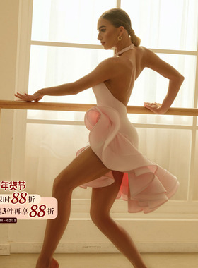 ZYM【Want to】连衣裙绝美重工拉丁舞高级练功服带内衣裤25002