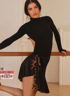 ZYM【Cheers】半裙一片式围裹式拉丁舞日常练功服女可正反穿25026