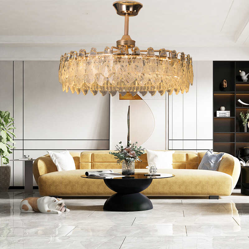 LED水晶超亮三色变光家用轻奢