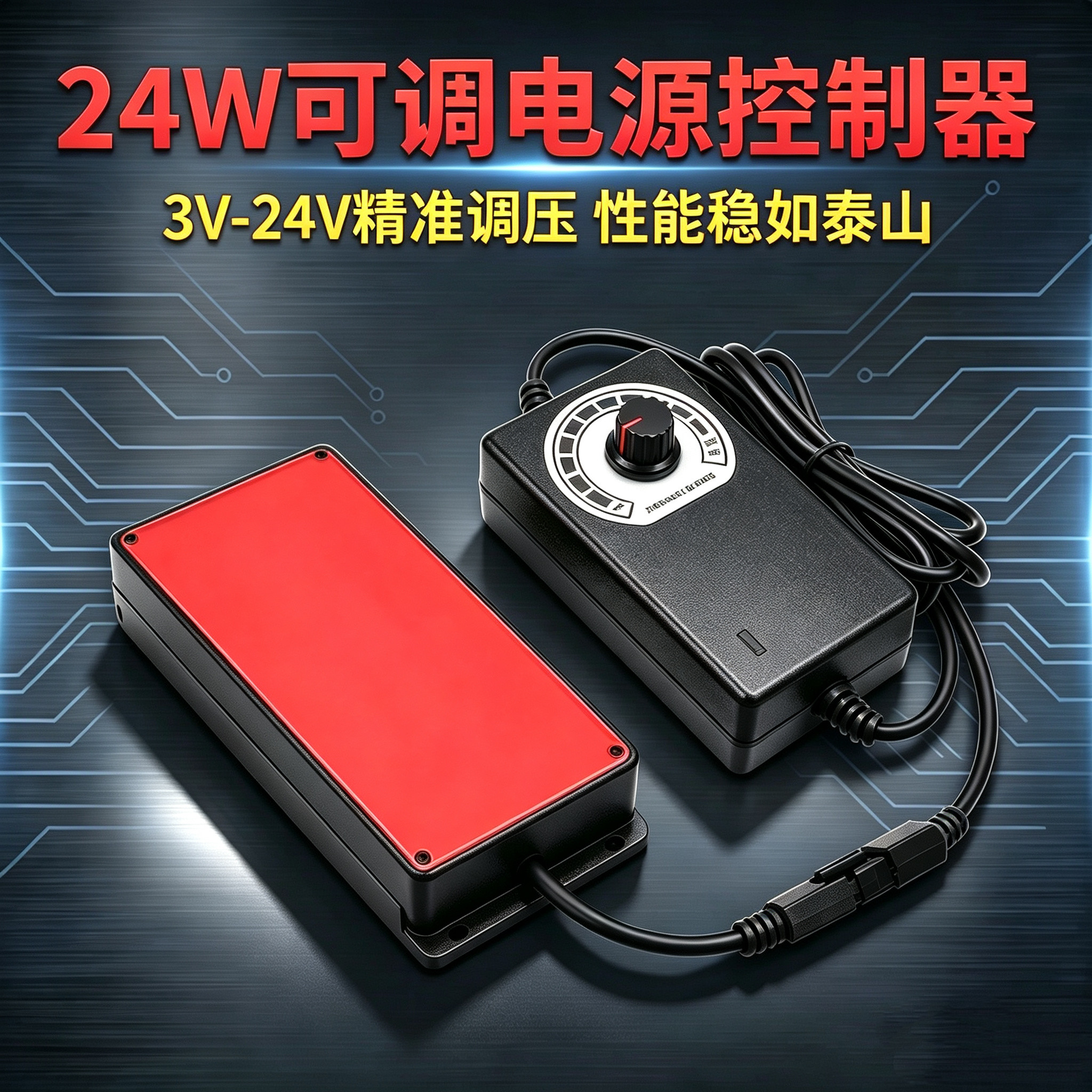 工业视觉电源简易控制器24V调光RS232通讯工业级视觉控制器