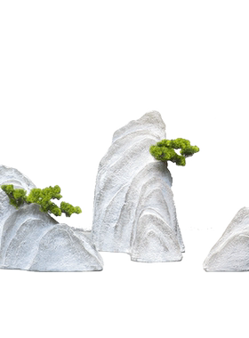 仿真石头泡沫山水橱窗布景