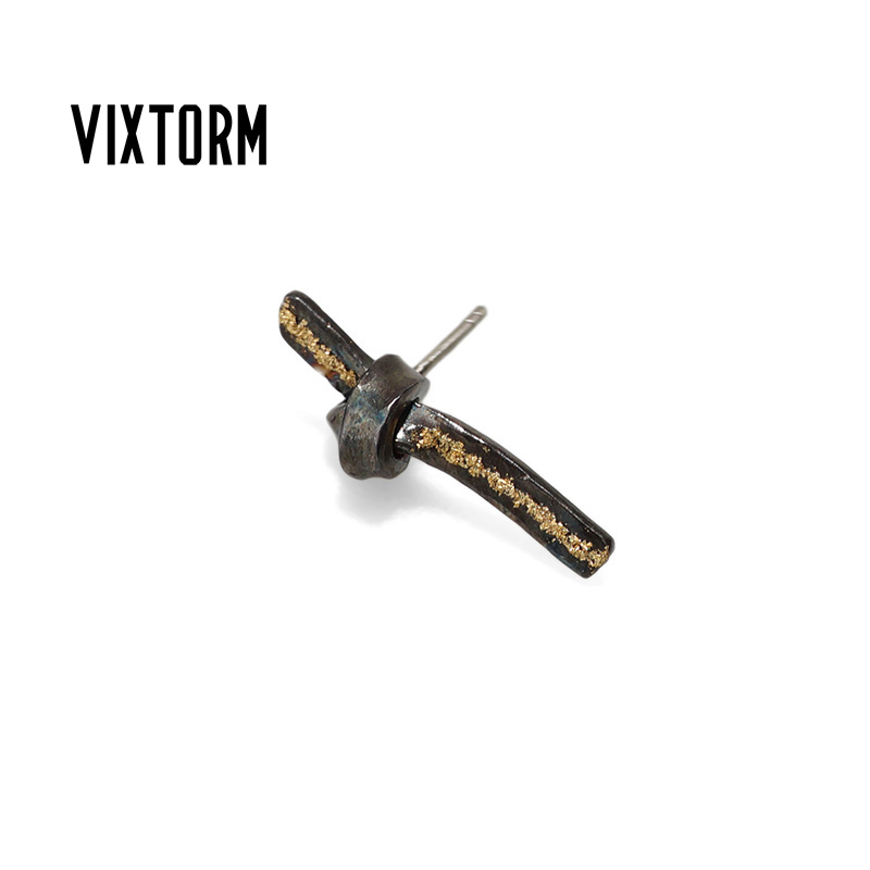 vixtorm正品925银耳钉纯手工