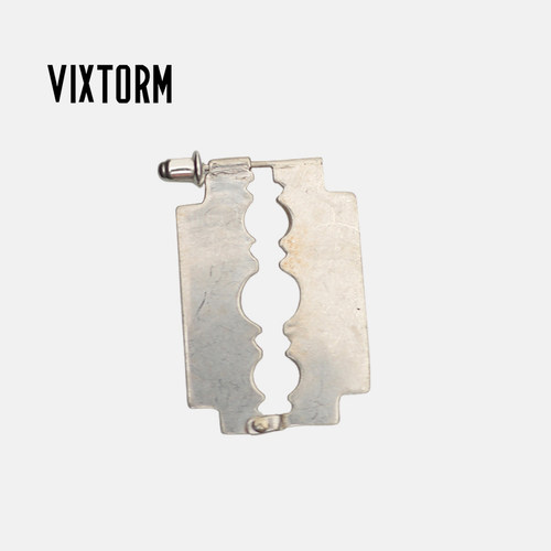VIXTORM925纯银情侣剃刀耳钉