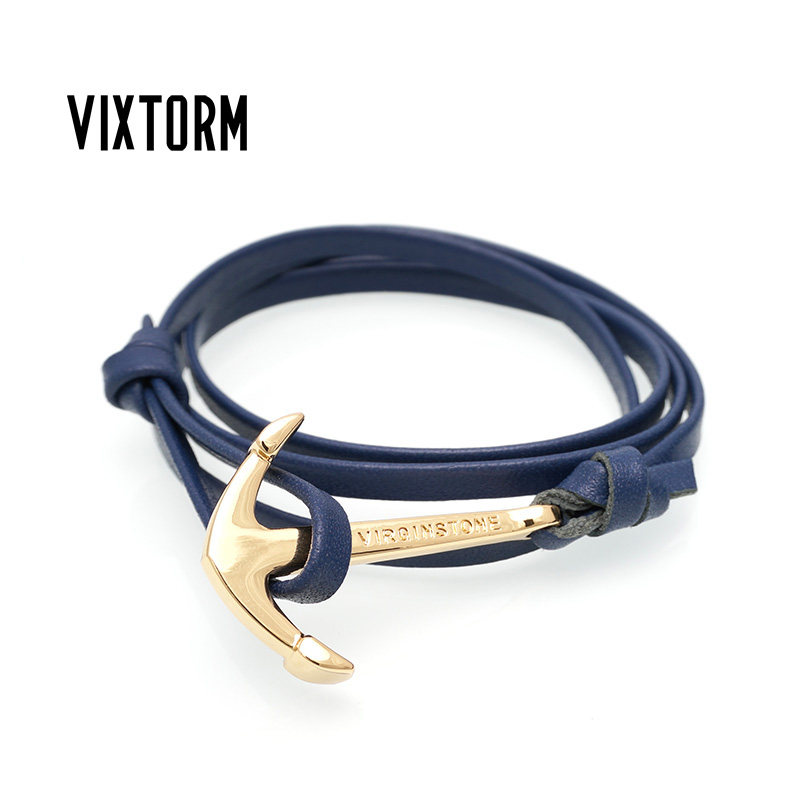 VIXTORM AG牛皮手链 新款长度可调缠绕式 男女情侣生日礼物 现货