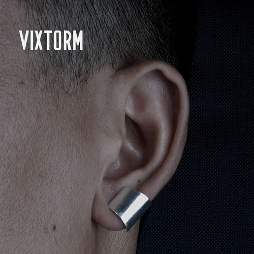 VIXTORM Trapezium S925纯银耳钉半包式耳环 先锋设计 潮牌潮品