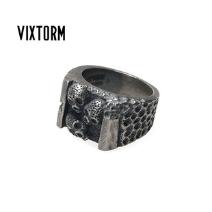 VIXTORM骷髅头戒指925纯银 Skull 哥特暗黑系ins原创小众设计个性