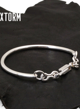 VIXTORM®正品银手镯 925s原创设计款 链条型情侣手链 SS AENEAS