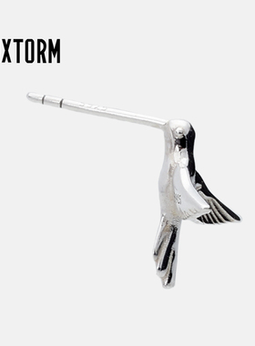 Hummingbird 蜂鸟耳钉S925纯银 VIXTORM正品设计师原创款小巧