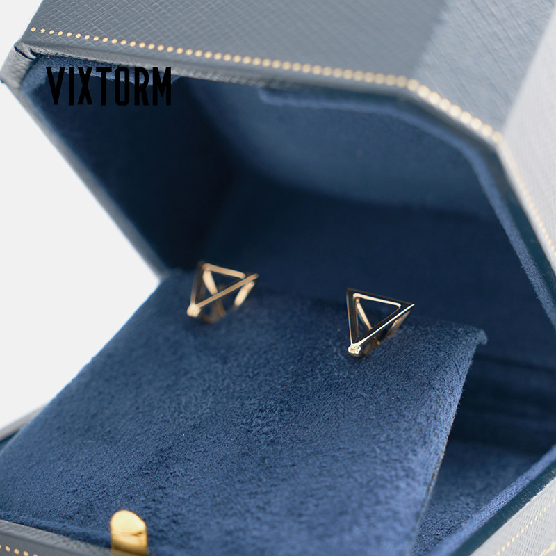 VIXTORM“锐”Vertex 18K/Au750黄金原创设计立体耳钉10mm 送证书