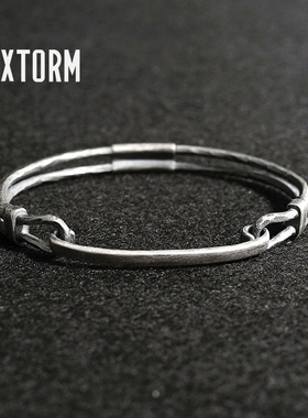 VIXTORM Forge 925纯银手镯 中性AW Merchanical（机械）系列镯子