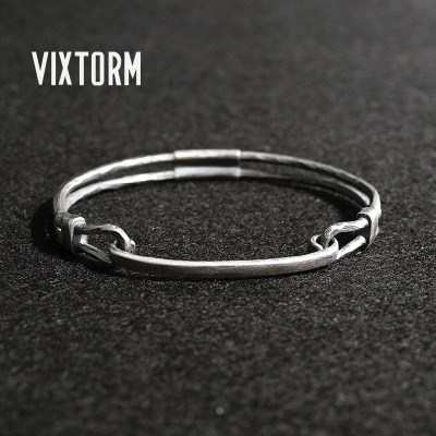 vixtorm925纯银手镯正品暗黑工业