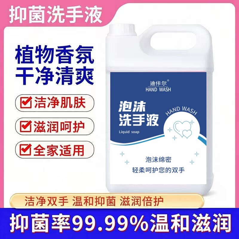 迪佧尔5L泡沫抑菌洗手液补充装