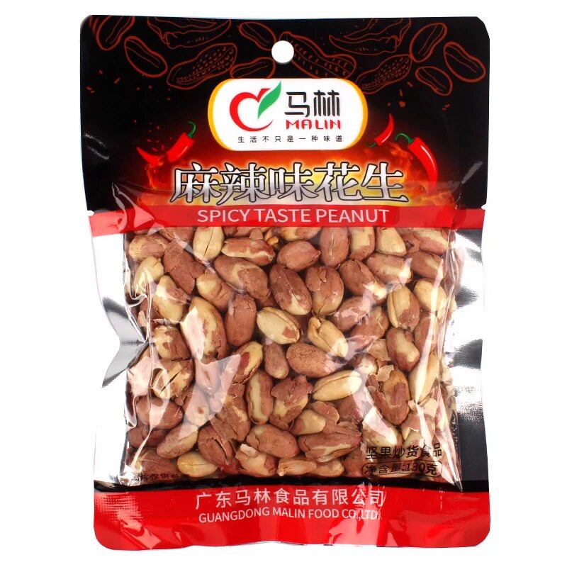 马林麻辣味花生130g袋装广东马林食品