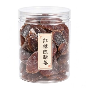 望闲红糖陈醋姜片罐装瓶装嫩姜即食零食四通姜条姜块红糖新兴凉果