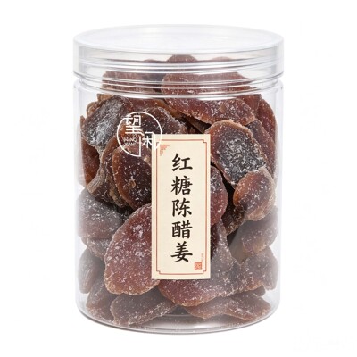 望闲红糖陈醋姜片罐装瓶装嫩姜即食零食四通姜条姜块红糖新兴凉果