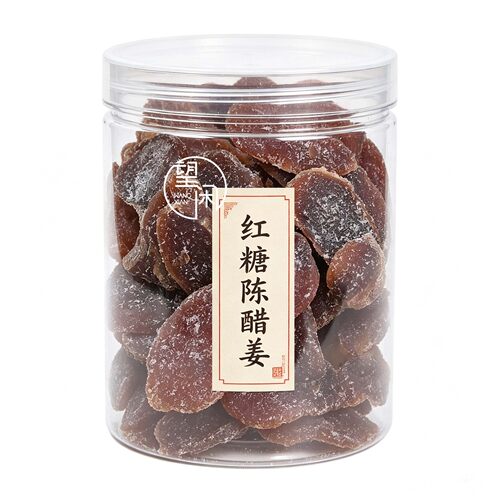 望闲红糖陈醋姜片罐装瓶装嫩姜即食零食四通姜条姜块红糖新兴凉果