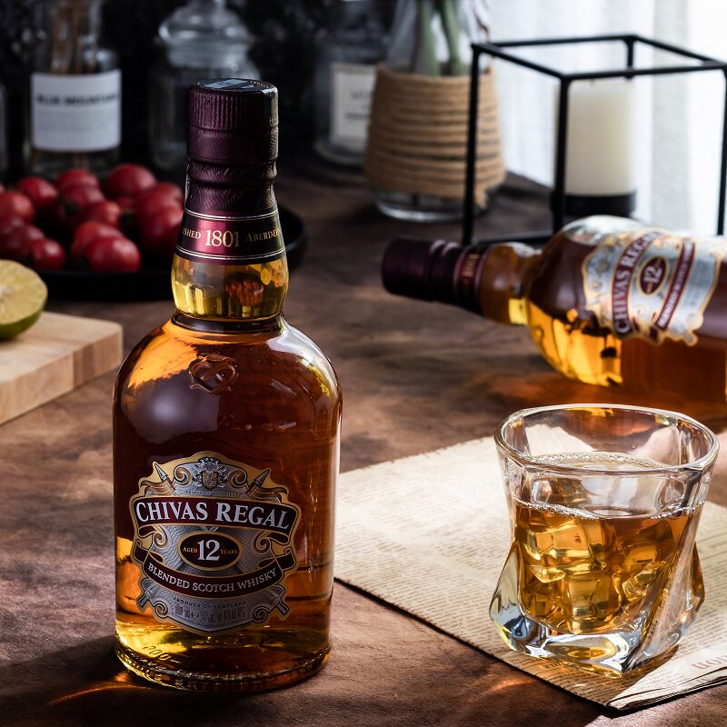 正品】英国进口洋酒烈酒 Chivas芝华士12年调配苏格兰威士忌500ml