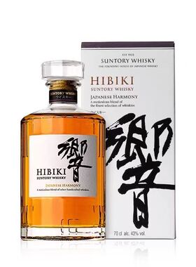 正品# 日本原装进口HIBIKI宾三得利响和风醇韵调和威士忌酒700ml