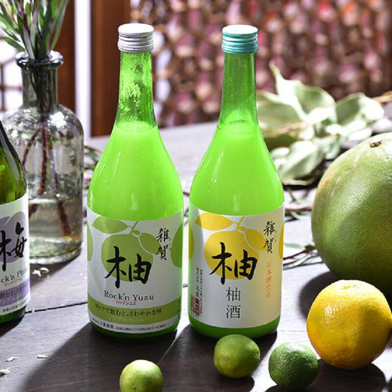 2瓶装 日本九重杂贺柚子酒柚子饮料无醇柚子汁低度甜酒梅酒果酒