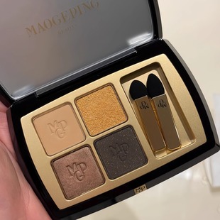 毛戈平大地四色眼影盘小样塑形晶彩珠光哑光细腻棕土盘碎金黑土盘