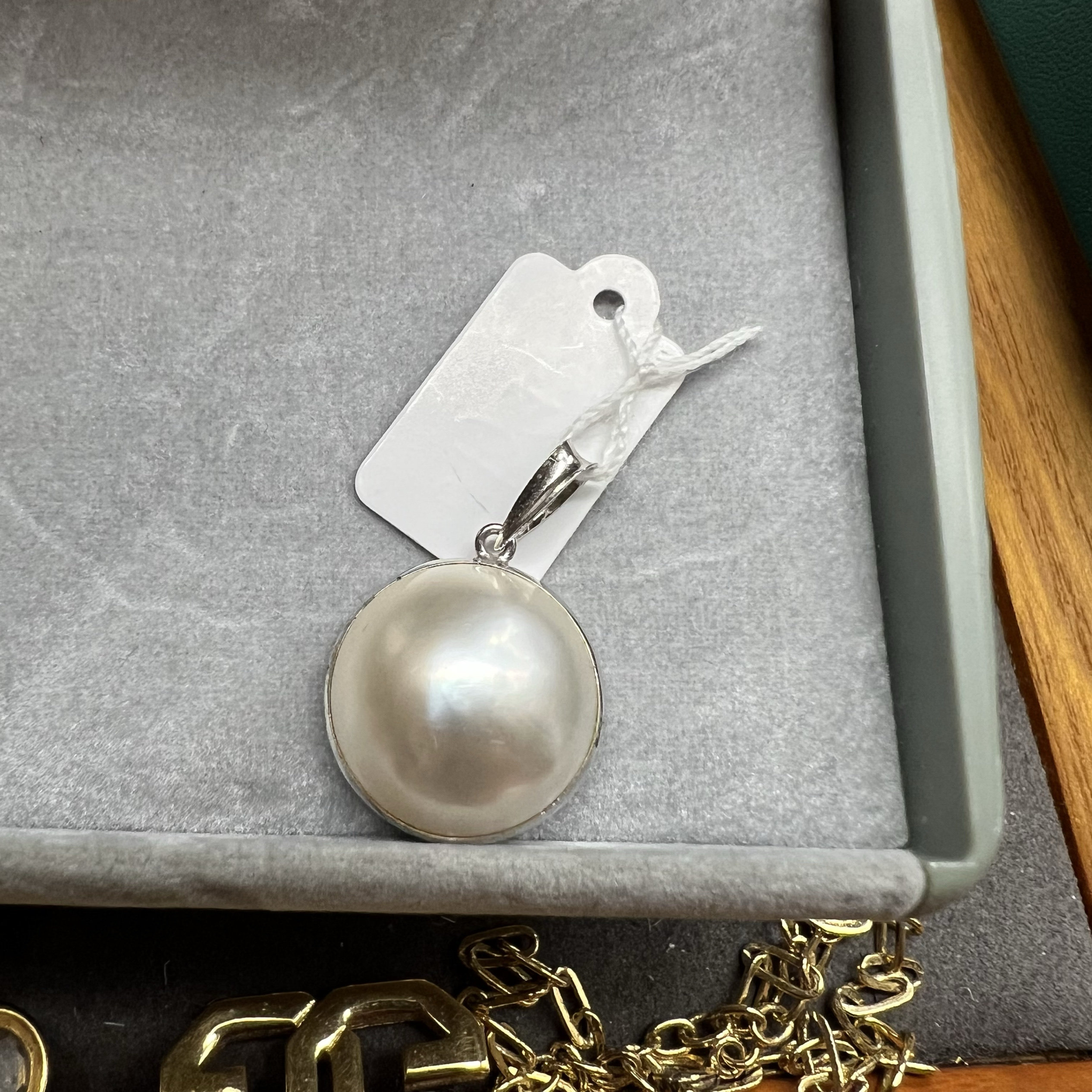 马贝银吊坠15.8mm