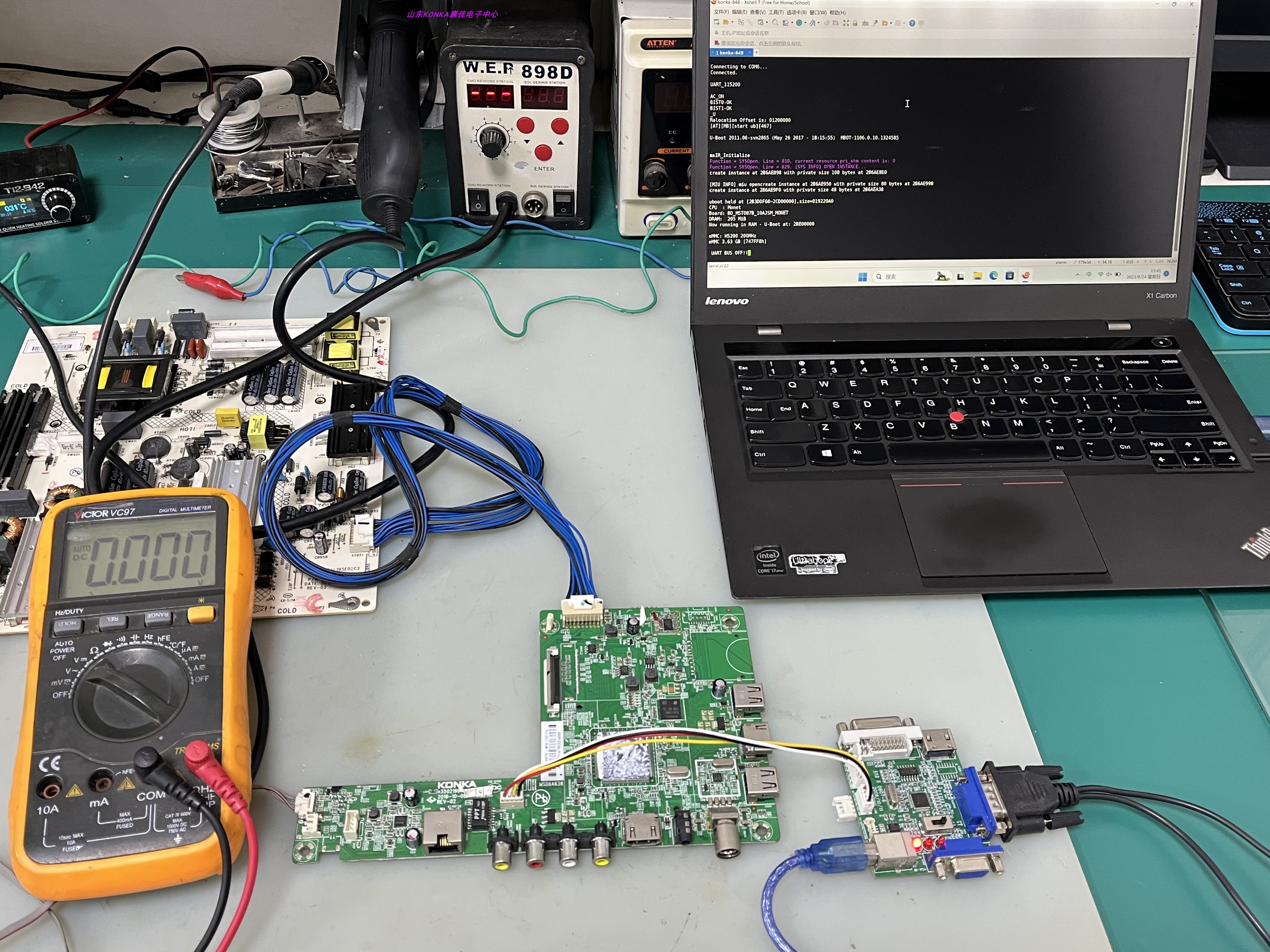 康佳LED65R7000U主板维修