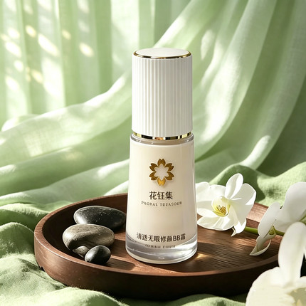 花钰集养肤BB霜黄皮自然清透不假白敏感肌孕妇可用隔离遮瑕粉底液