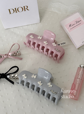 KANNO甜美醋酸蝴蝶结大号鲨鱼夹