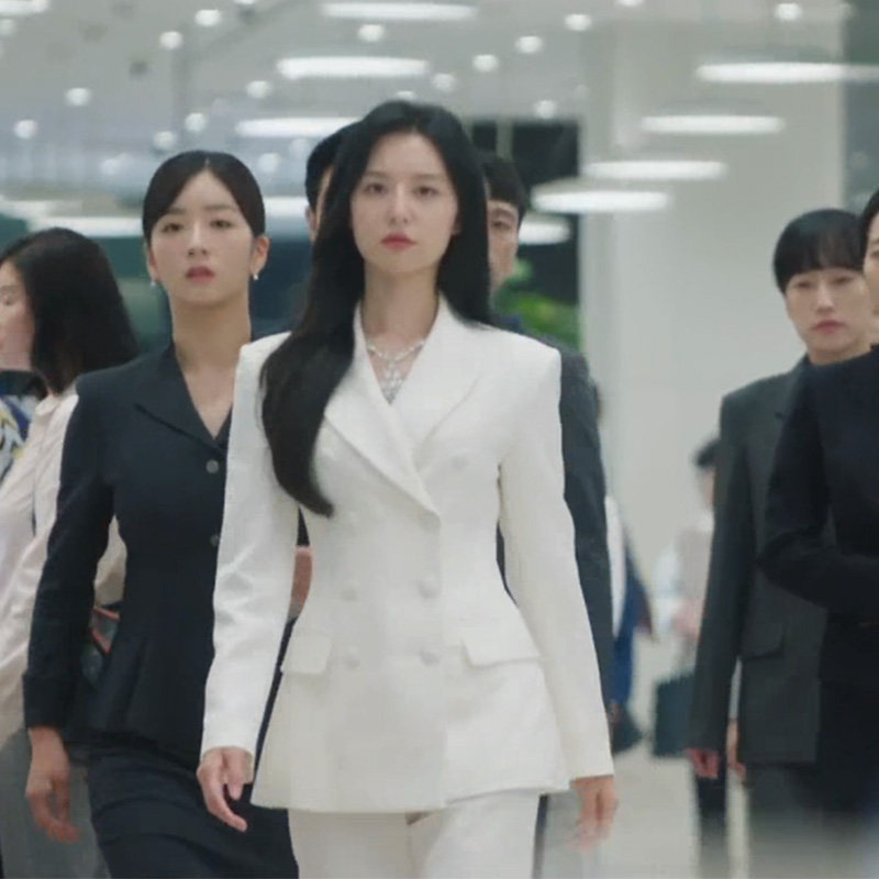 JLCOUTURE眼泪女王金智媛同款白色西装外套女气质名媛高级感套装,女装/女士精品,时尚套装,淘宝优惠券,粉丝福利购,淘宝优惠卷