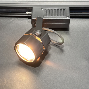 传统卤素八角射灯HL2024坐式固定灯具220V50W黄光迷你柜台灯轨道