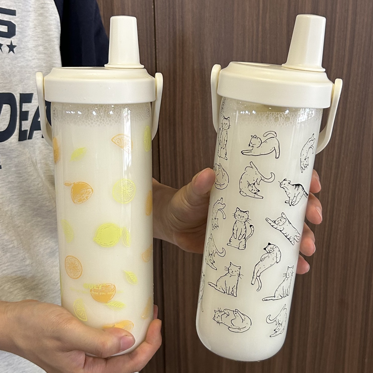 简笔画小黑猫奶茶玻璃杯户外露营车载女生带吸管防侧漏躺着喝的杯,餐饮具,玻璃杯,淘宝优惠券,粉丝福利购,淘宝优惠卷