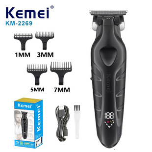 液晶显示km-2299升级版科美电推剪KM-2269电推子USB油头雕刻推剪