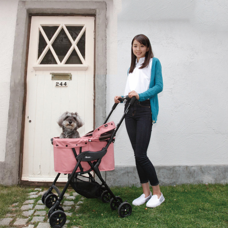 日本康贝compet 宠物推车狗狗milimil车小型犬猫用出行推车