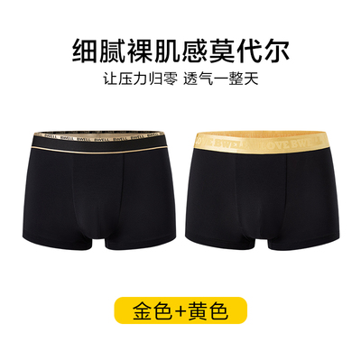 BWE2条装50支莫代尔男士