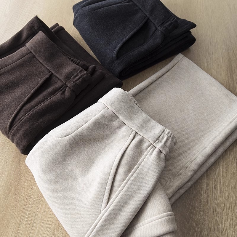 窄阔腿裤显瘦保暖气质长裤