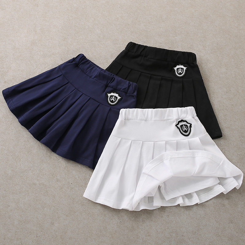 女童夏季学院风百褶半身裙