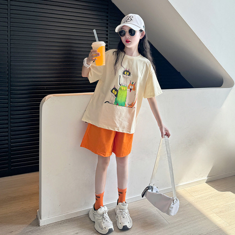 女童夏装时尚休闲两件套