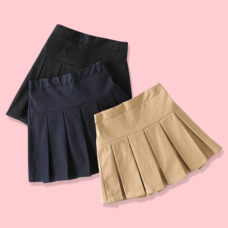 女童夏季学院风百褶半身裙
