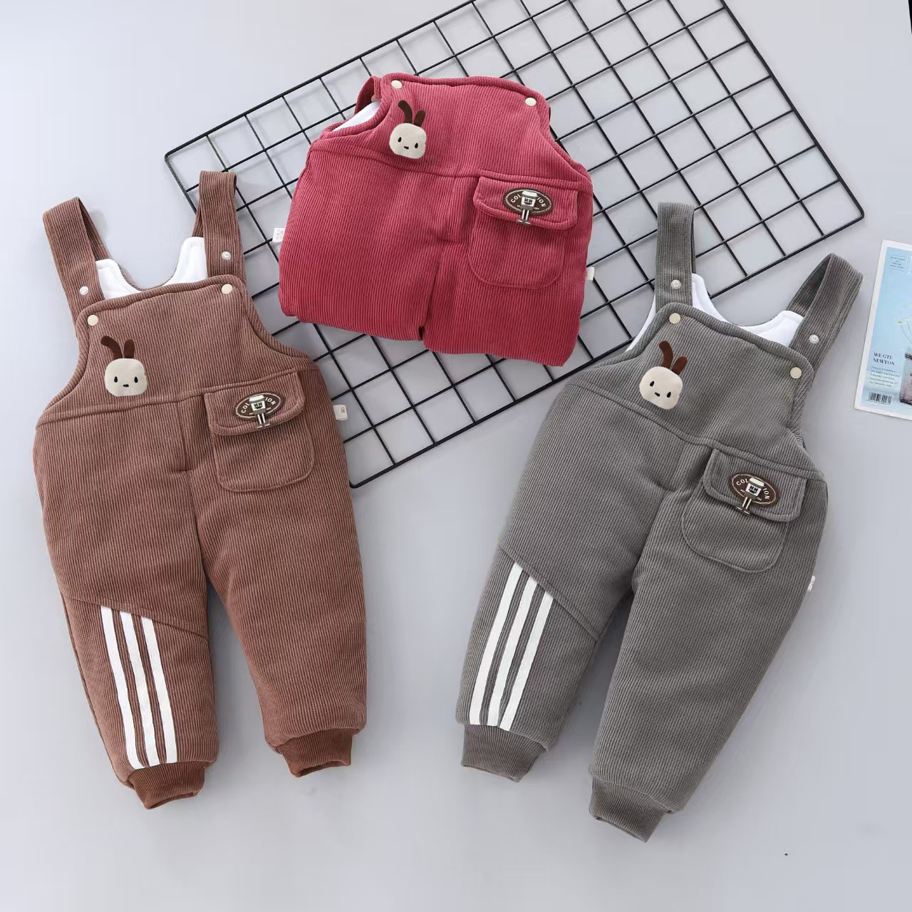 婴儿冬季背带裤子300克加厚男女宝宝夹棉外穿保暖裤棉裤冬天衣服,童装/婴儿装/亲子装,裤子,淘宝优惠券,粉丝福利购,淘宝优惠卷