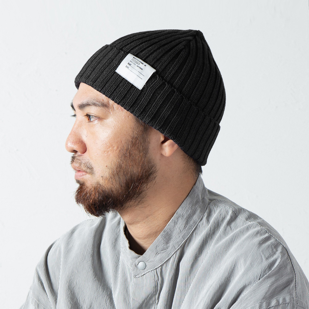 日系复古秋冬纯棉针织帽