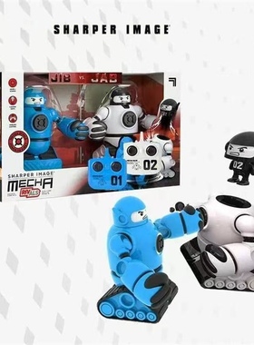 sharper image对战机器人男孩遥控电动玩具套装亲子互动竞技礼物