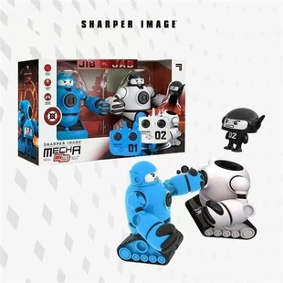 sharper image对战机器人男孩遥控电动玩具套装亲子互动竞技礼物