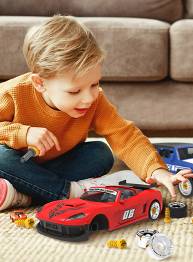 Driven组装跑车 越野车拼装可拆卸螺丝螺母可拆装仿真玩具 车模型