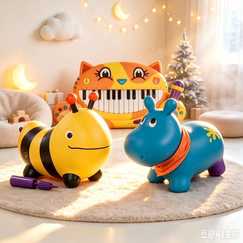 比乐b.toys河马骑玩具大嘴猫琴