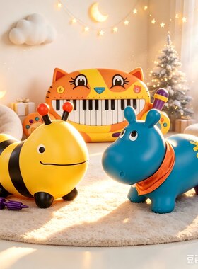 比乐b.toys河马骑玩具大嘴猫琴
