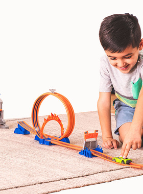 美国Driven玩具车旋转跳跃赛道回力车拼装轨道玩具小汽车套装男孩