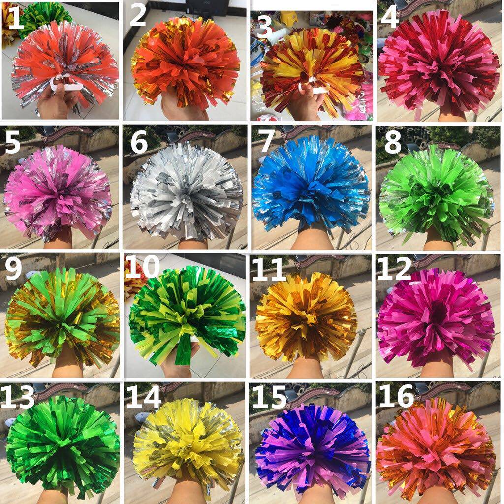 四指柄拉拉队花球 啦啦操花球 舞蹈用品 广场舞花球啦啦花球