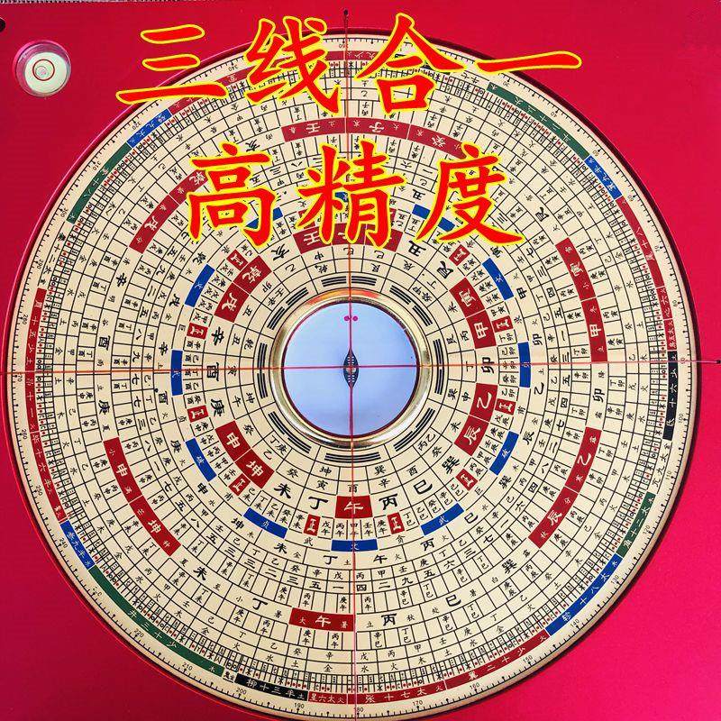 万福堂罗盘高精度三元三合综合盘