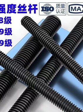 12.9级高强度丝杆螺杆丝杆牙条螺丝杆通丝全螺纹m6-m48